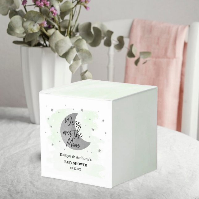 Over The Moon | Neutral Baby Shower Favour Box (Creator Uploaded)