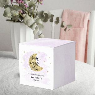 Over The Moon Neutral Baby Shower Favour Box