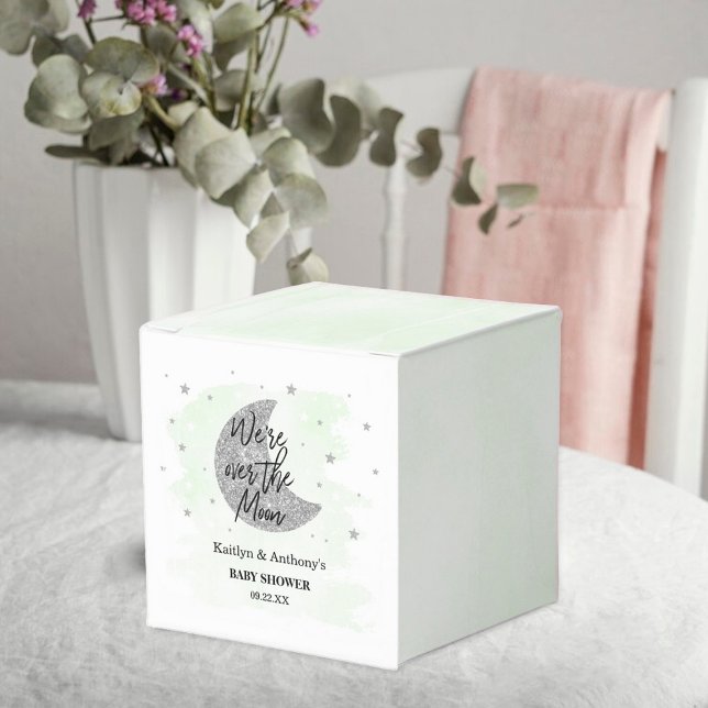 Over The Moon | Neutral Baby Shower Favour Box (Creator Uploaded)