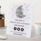 Over The Moon | Neutral Baby Shower Welcome