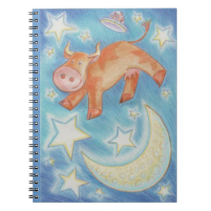 Over the Moon notepad Notebook