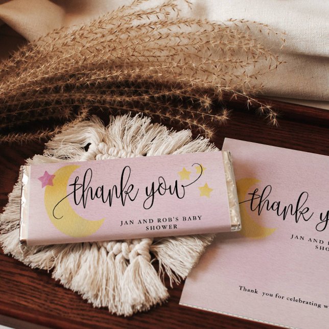 Over the Moon, Pink Candy Bar Paper Wrapper (Creator Uploaded)