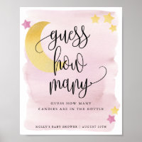 Over the Moon Pink Guess How Many Game