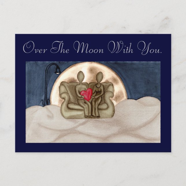 Over the Moon Postcard (Front)