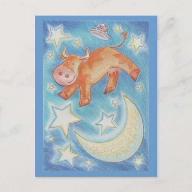 Over the Moon postcard (Front)