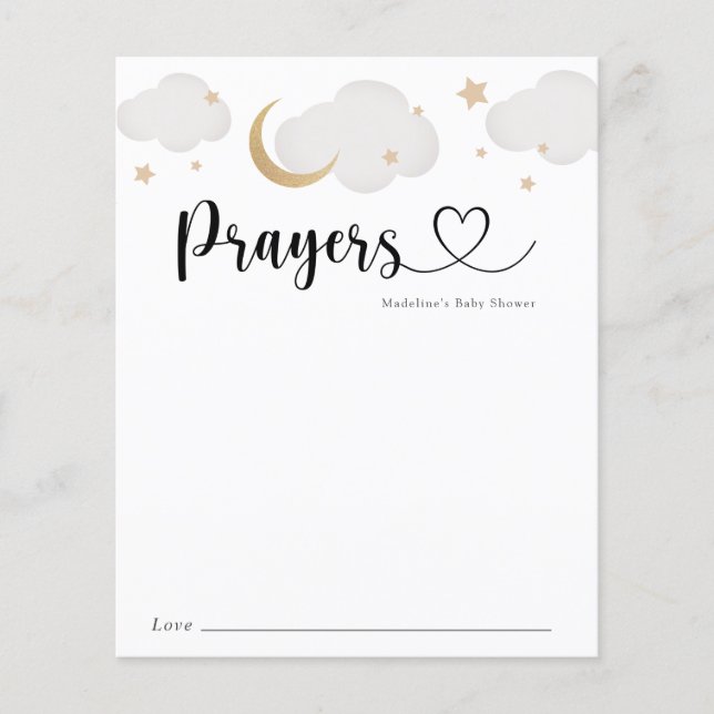 Over the Moon Prayers for Mum and Baby Card (Front)