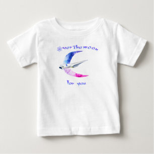 Over the moon space  baby T-Shirt