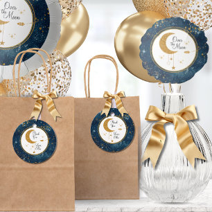 Over The Moon Space Thank You Baby Favour Tags
