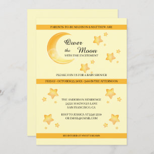Over The Moon & Stars Invitation