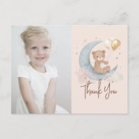 Over The Moon Teddy Bear Birthday Thank You