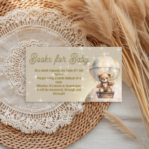 Over the Moon Teddy Bear Books for Baby Enclosure Card