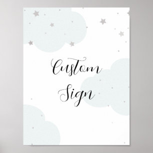 Over the Moon Twinkle Star Custom sign