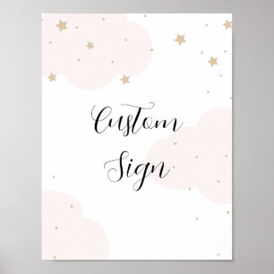 Over the Moon Twinkle Star Custom sign