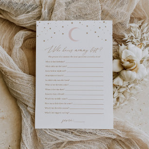 Over the Moon Who Knows Mummy Best Baby Shower Invitation