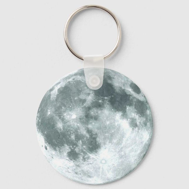"OVER THE MOON" Zipper-Pull & Key Ring (Front)
