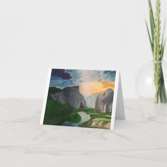 Over the Mountain Thank You Card (Front)