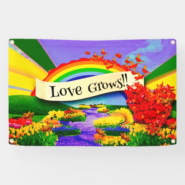 OVER THE RAINBOW BANNER (Horizontal)