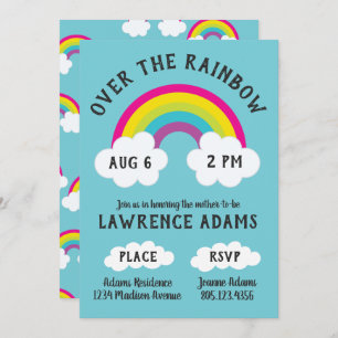 Over The Rainbow Birthday / Shower Invitation