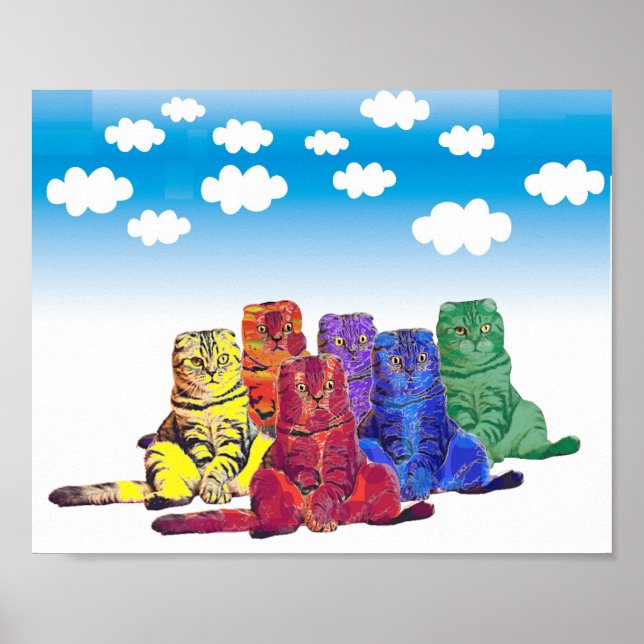 Over the Rainbow Cats     Poster (Front)
