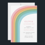 Over the Rainbow Kid's birthday party Bright Invitation<br><div class="desc">A kid's birthday party invitation for Rainbow theme party.</div>