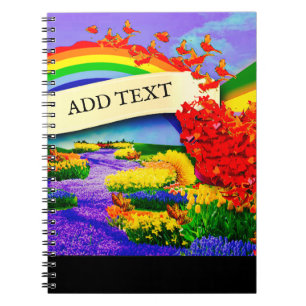 OVER THE RAINBOW Spiral Photo Notebook