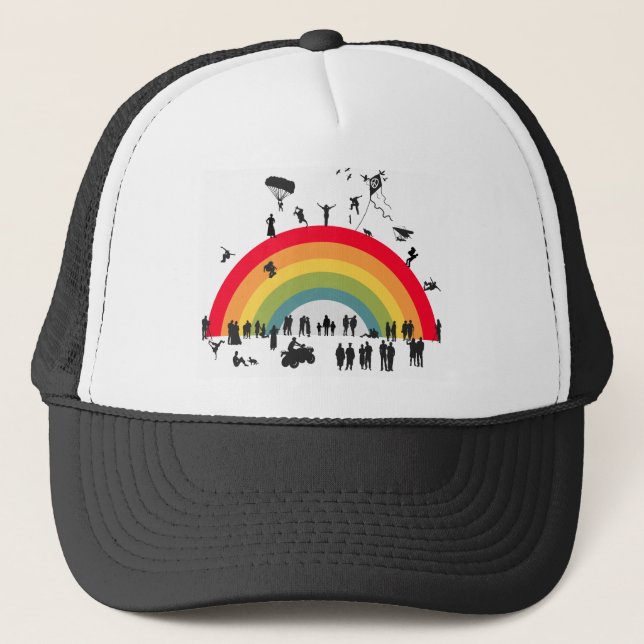 Over The Rainbow Trucker Hat (Front)