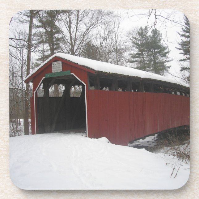 "Over the River and Through the Woods"      Coaster (Front)