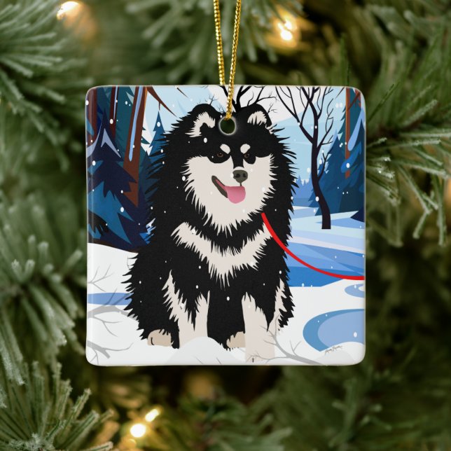 OVER THE RIVER Finnish Lapphund 2023 Ornament (Tree)
