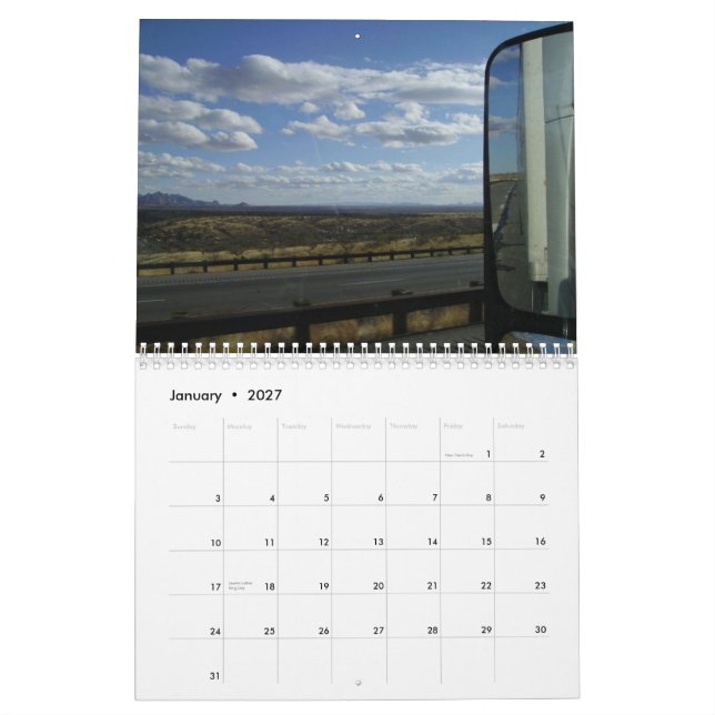 Over The Road Truck Driver - A Calendar (Jan 2027)