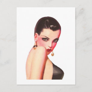 Over the Shoulder Look Postcard