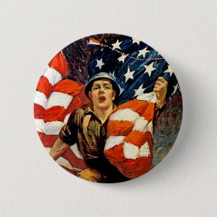 Over The Top For You 6 Cm Round Badge