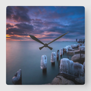 Over the weekend I decided to get out of bed Square Wall Clock