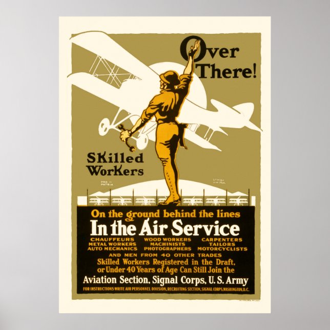 Over there!  In the Air Service Poster (Front)