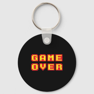 Over Vintage Retro Video Games Gaming Gift Arcade  Key Ring