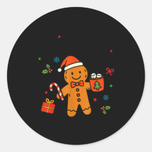 Overbaked &amp; Over It Christmas Cookies Gingerbr Classic Round Sticker