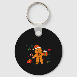 Overbaked &amp; Over It Christmas Cookies Gingerbr Key Ring