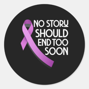 Overcome Addiction No Story Should End Too Soon Classic Round Sticker