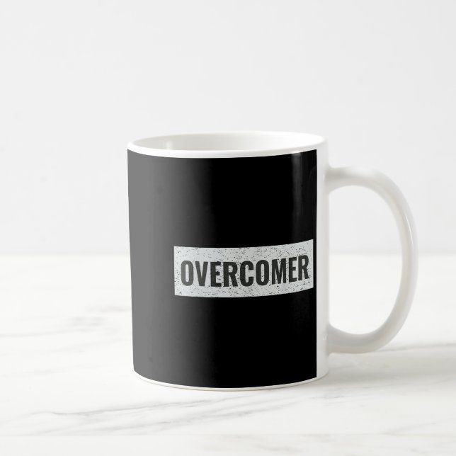 Overcomer Emwering Insrational Motivational Christ Coffee Mug (Right)