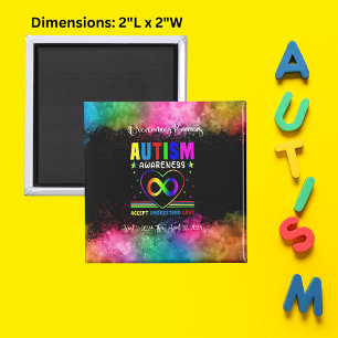 "Overcoming Barriers" Square Magnet