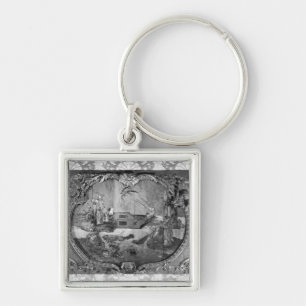 Overdoor panel with chinese subject, c.1730 key ring