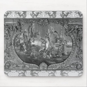Overdoor panel with chinese subject, c.1730 mouse pad