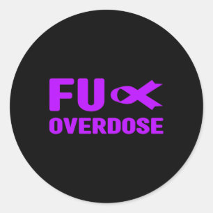 Overdose - Addiction Awareness3 Classic Round Sticker