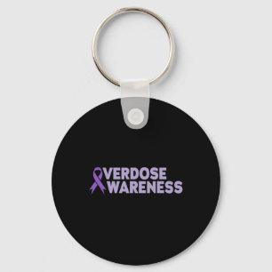 Overdose Awareness Addiction Recovery Key Ring