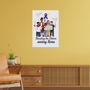 Overdose Awareness - Breaking the Silence Poster