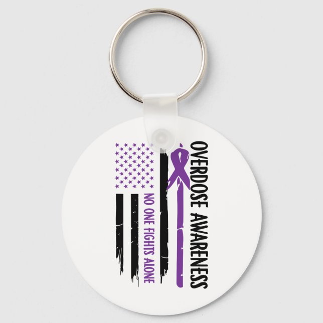 Overdose Awareness Day 3  Key Ring (Front)