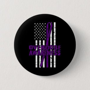 Overdose Awareness Day Family Against Addictions 6 Cm Round Badge