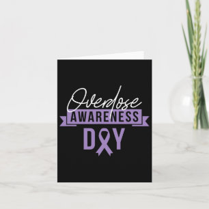 Overdose Awareness Day Gift Recovery Sober Sobriet Card