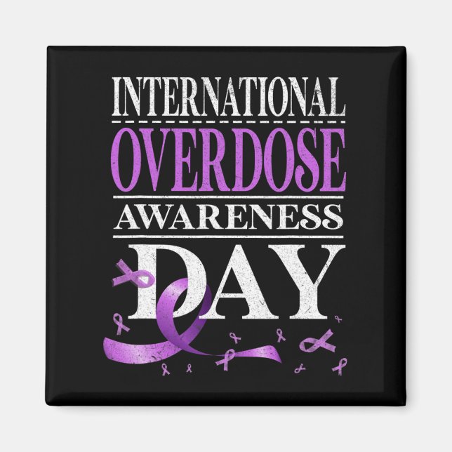 Overdose Awareness Day Purple 1  Magnet (Front)