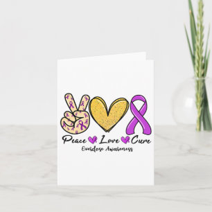 Overdose Awareness Day Purple Ribbon Anti Addictio Card