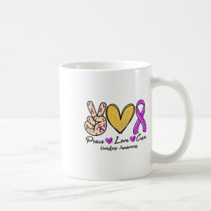 Overdose Awareness Day Purple Ribbon Anti Addictio Coffee Mug
